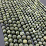 Жадеит оливковый 6мм 8мм 10мм