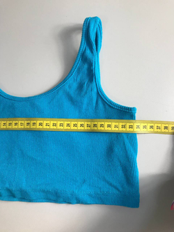 Топ в рубчик короткий, маркировка М, визуально на 44/46 размер