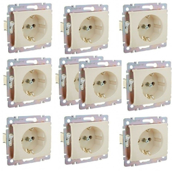4320/4420 Розетка с заземлением 10 шт слоновая кость