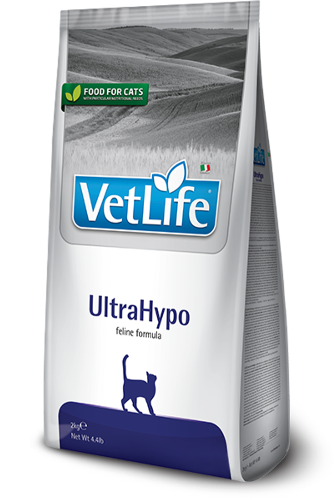 Farmina Vet Life ULTRAHYPO диета для кошек при пищевой аллергии или пищевой непереносимости