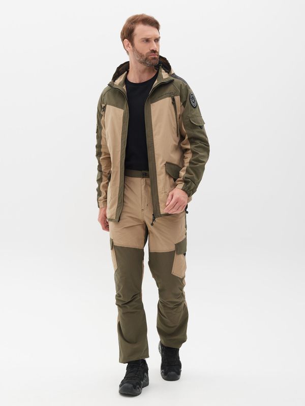 Костюм летний Горка-Люкс ткань Nylon Cotton Рип-Стоп цвет Хаки/Песок