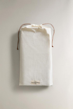 ZARA HOME СКЛАДНОЙ КОЖАНЫЙ КОВРИК ДЛЯ ЙОГИ, ЭКРЮ