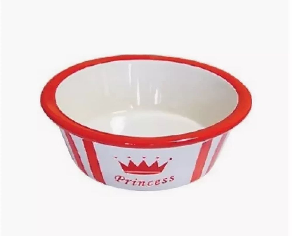 МИСКА КЕРАМИЧЕСКАЯ HD-P232-3 "ПРИНЦЕССА" МАЛАЯ КРАСНАЯ 0,22л
