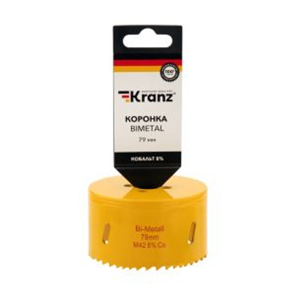 Коронка по металлу биметаллическая (Bimetal) 79мм KRANZ