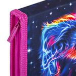 Пенал BRAUBERG, 1 отделение, полиэстер, 21х14 см, "Space cat", 273518