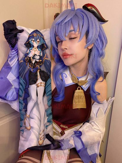 Мини дакимакура Лайла из Геншин Импакт | Genshin Impact арт. M0993, 60х20 см