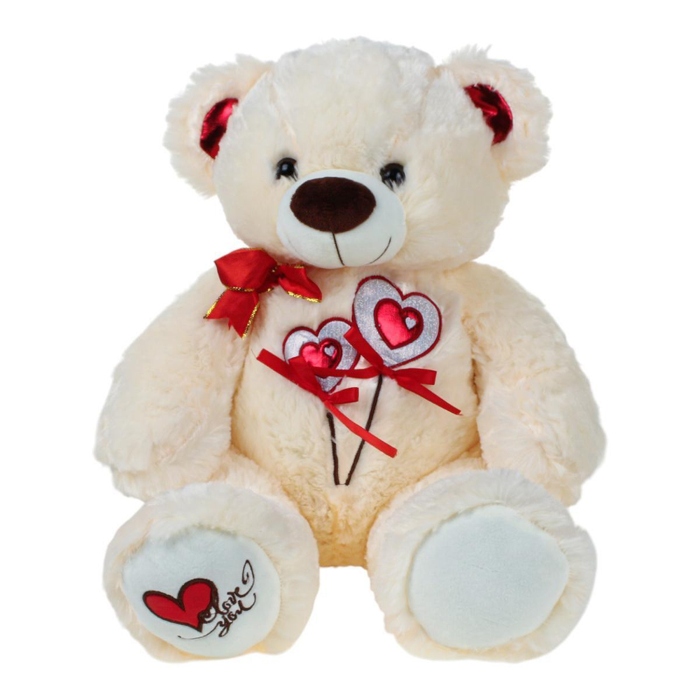 Медведь c двумя сердцами на животе 27x43x40см. (Hand)