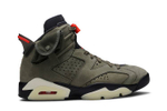 Кроссовки Travis Scott X Jordan Air Jordan 6 Medium Olive Ts