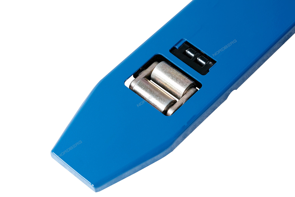 NORDBERG (N3903-10) Тележка (рохля) складская гидравлическая с низким подхватом 1 т, с полиуретановыми колесами