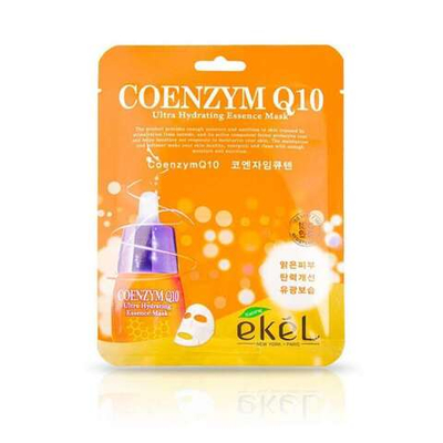 Ekel Тканевая Маска Ultra Hydrating Essence Q10 Mask 25Ml 1 Шт
