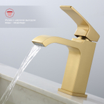 Смеситель для раковины Raglo R02.10.03, золотой сатин