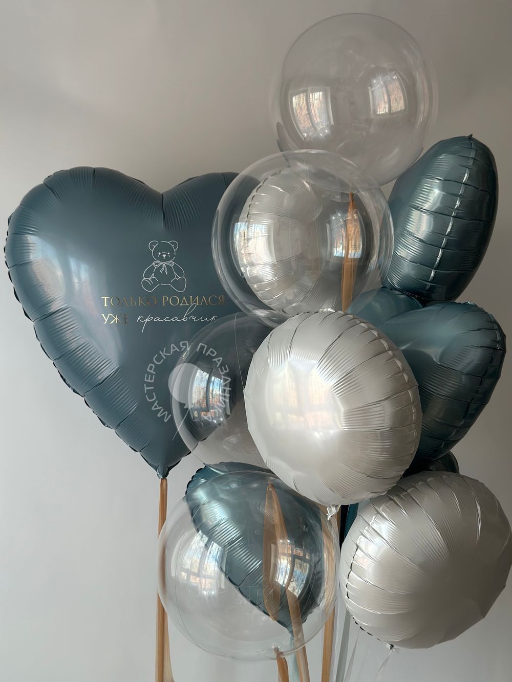 Воздушные шары на выписку для мальчика №8783 