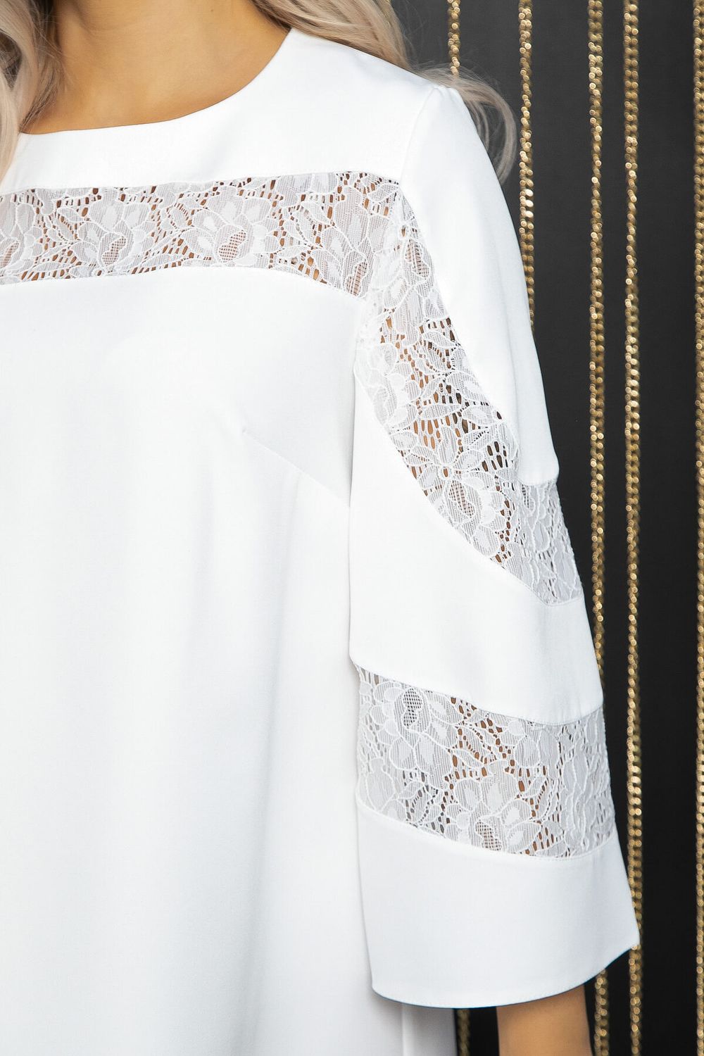 Платье с кружевом Роскошный выход (айвори) П14400-13М LT Collection