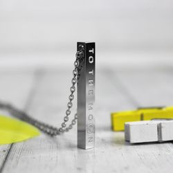 Куло нподвеска брусок с гравировкой на заказ