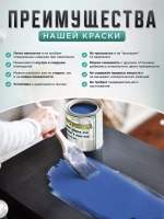 Акриловая краска для мебели и дерева пастельно-синяя 1 литр