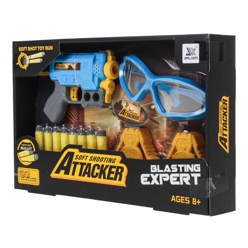 Пистолет с мягк.пулями, коробка JLX8625