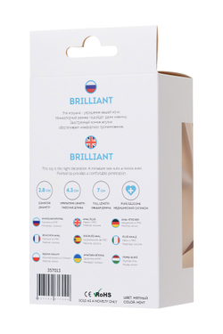 Анальный страз ToDo Brilliant, силикон, 7 см, Ø 2,8 см, 26 г