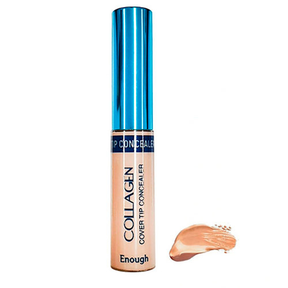 Консилер коллагеновый Тон 03 ENOUGH Collagen Cover Tip Concealer #03 Clear Beige
