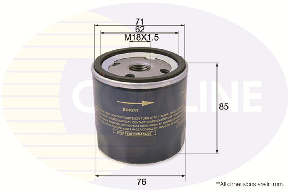 COMLINE - EOF217-CML - Oil Filter