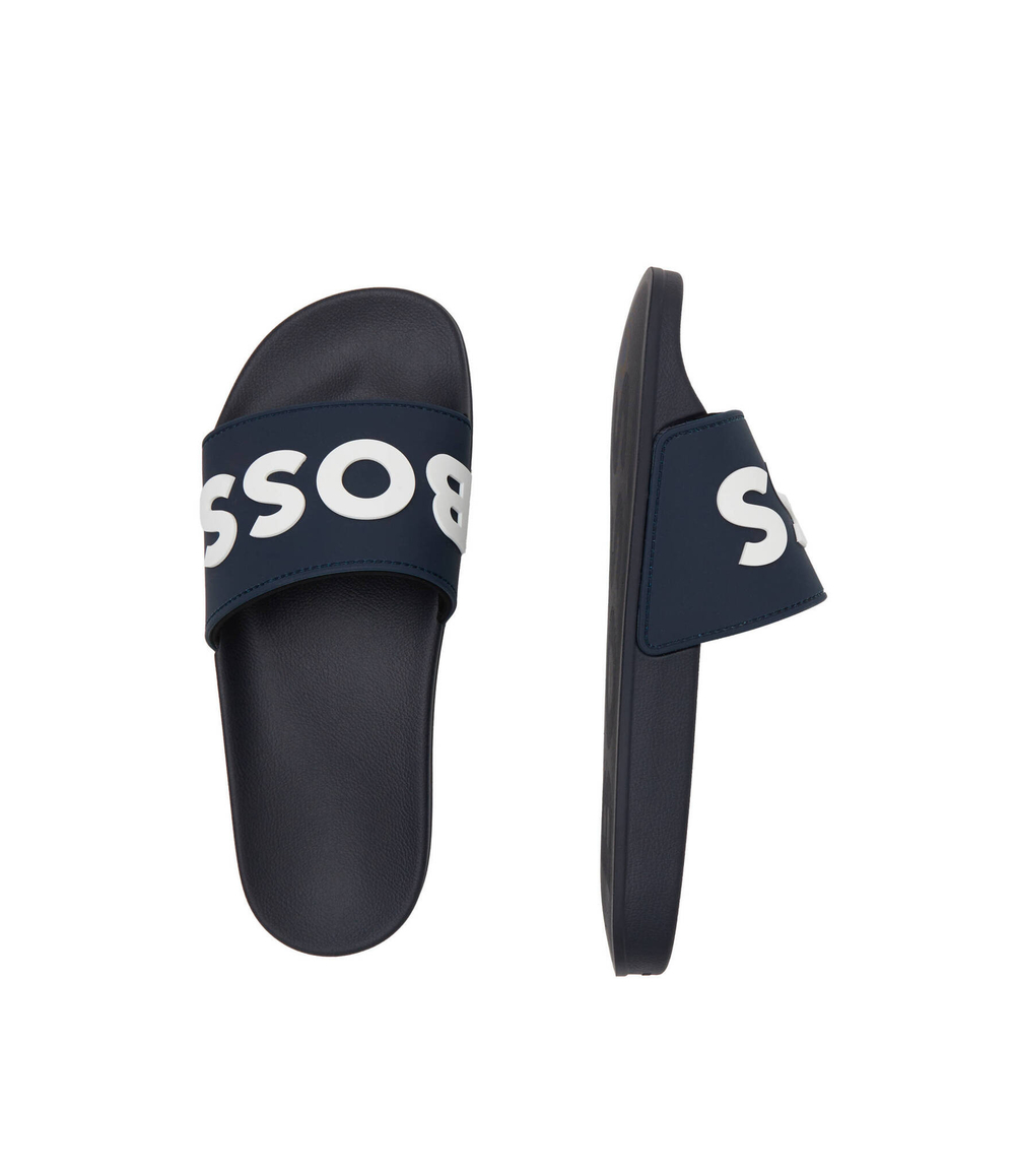 Шлепанцы Kirk Slid rblg N BOSS BLACK - темно-синий(50498241)