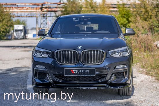 Сплиттер бампера переднего для BMW X3 G01 / X4 G02 M-Pack 18-...