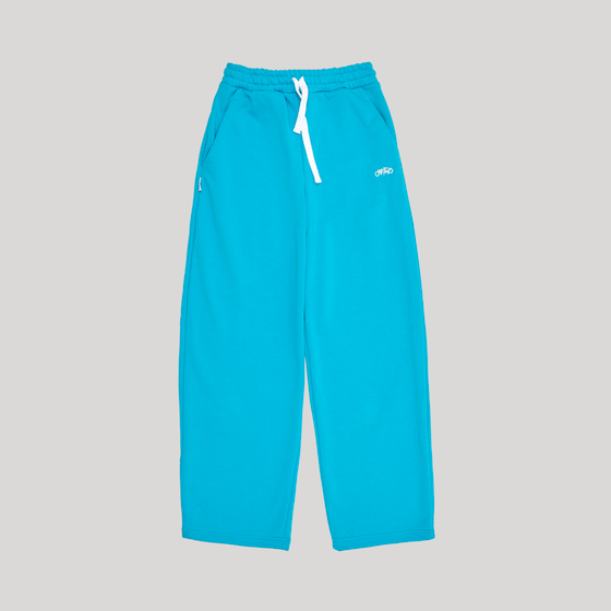 Wide Sweatpants Blue Jewel