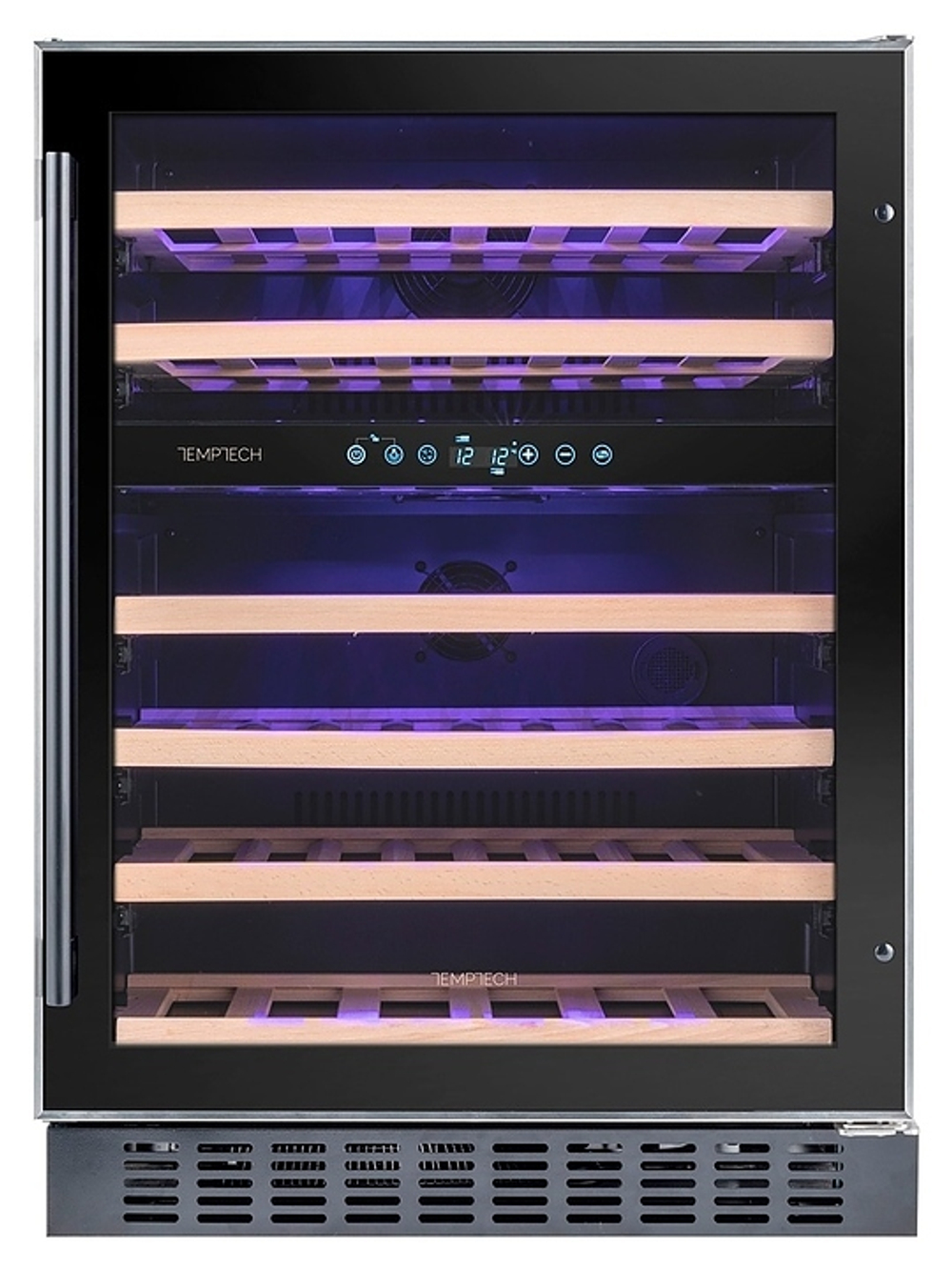 Винный шкаф Temptech Premium WPX60DCB двухзонный черный