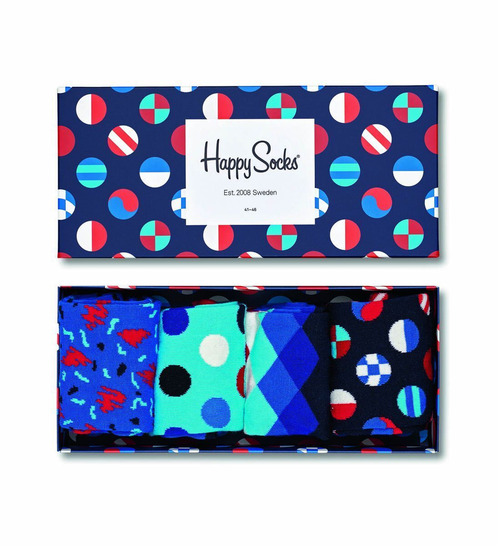 Подарочный набор носков 4-Pack Navy Socks Gift Set (Размер: 25) (Цвет: разноцветный)