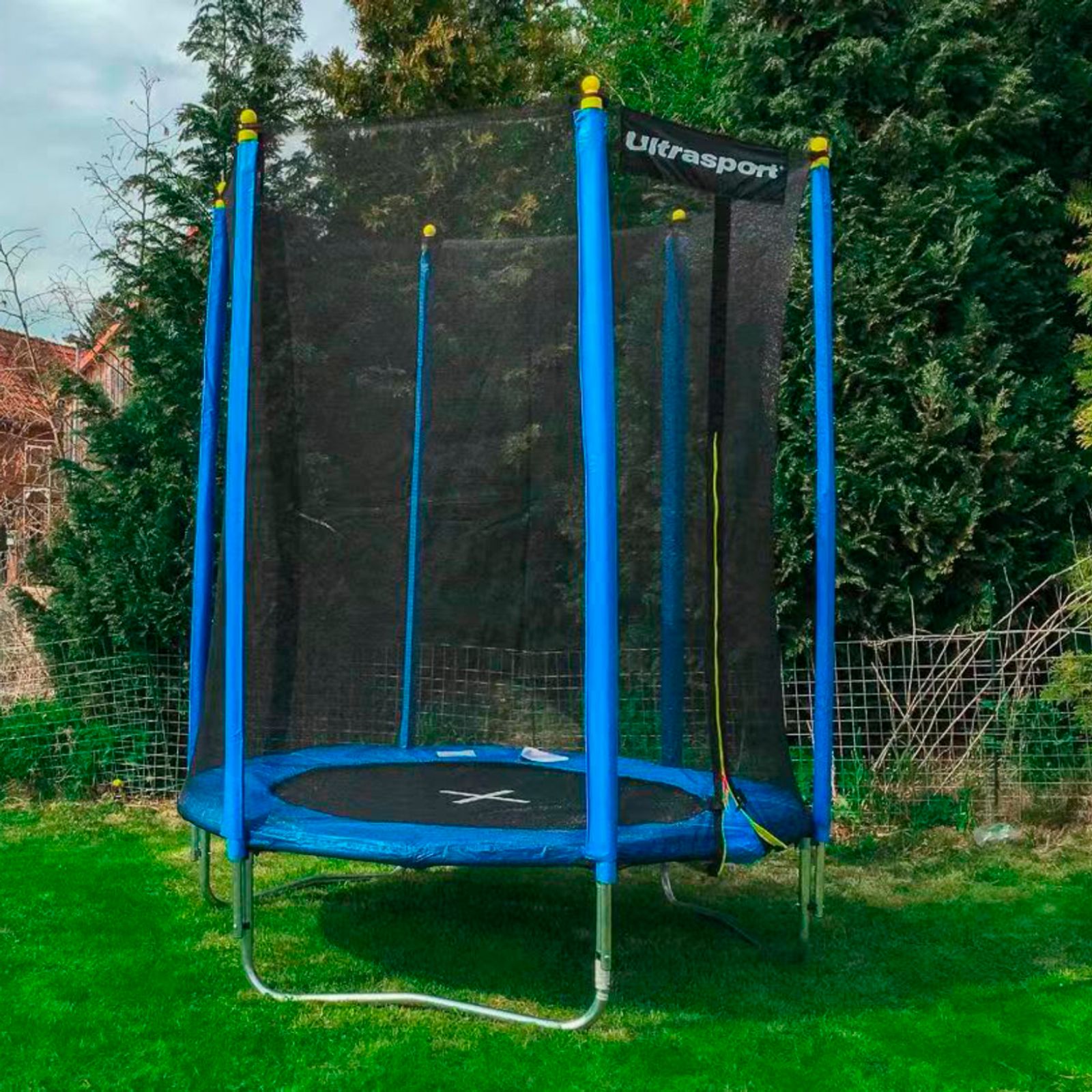 Батут DFC ULTRASPORT 6 ft с защитной сеткой фото №9