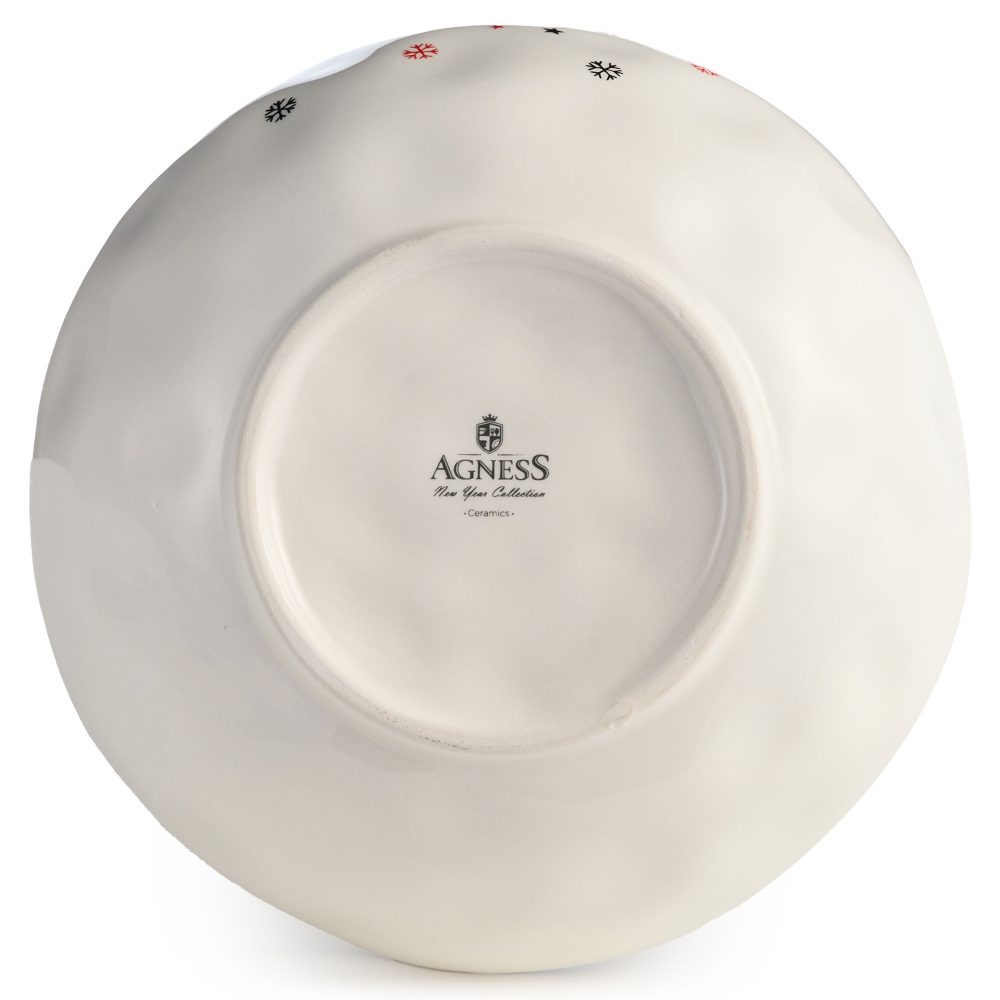 Салатник Agness "С новым годом!" 17х5.7см