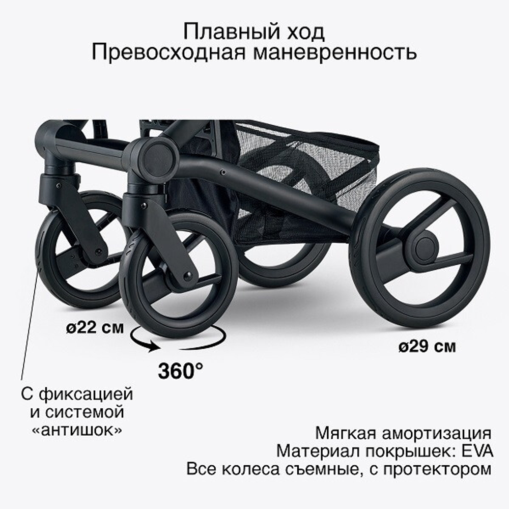 Детская коляска Mutsy Nio 2 в 1 Sea green