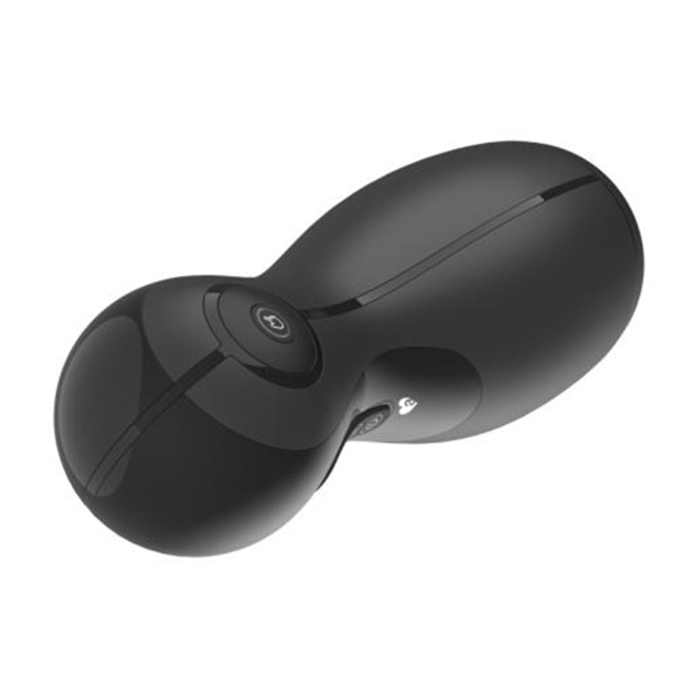 Черный вибромастурбатор с имитацией орального секса Amovibe Good Night Pro Squeezing, Sucking & Vibrating Masturbator