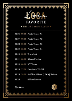 Альбом Favorite - LOCA 3rd Mini Album