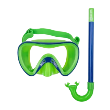 Набор маска+трубка Mares Turtle зеленый/синий