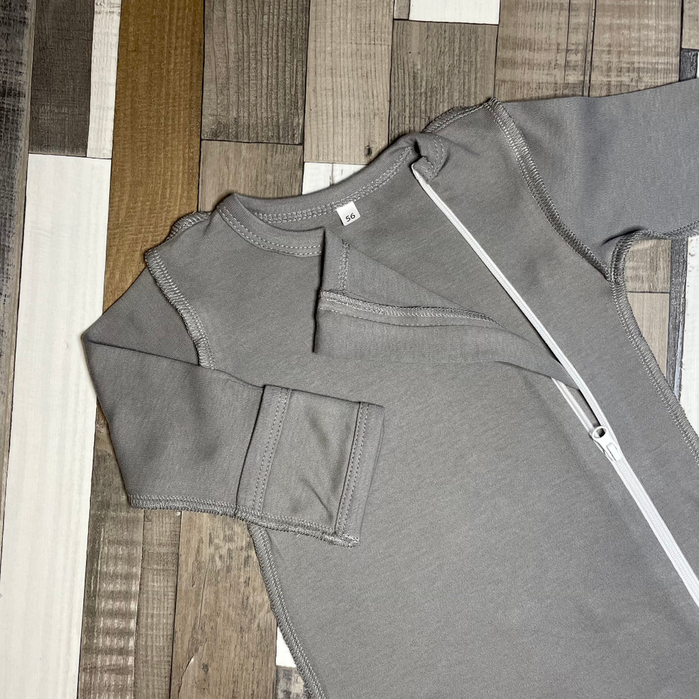 Комбинезон швы наружу на молнии RinaAmari Серый