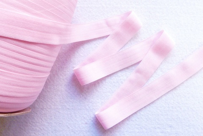 Бейка трикотажная (эластичная, 2,0см). Цвет- Розовая