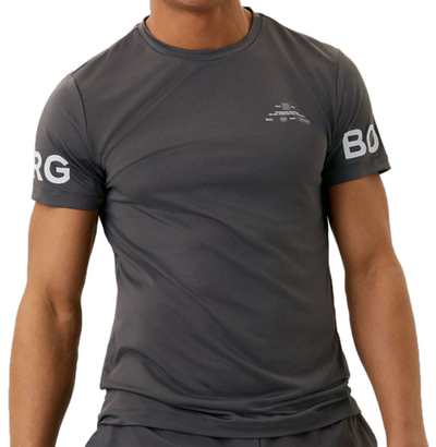 Футболка мужская теннисная Björn Borg Graphic T-Shirt M - pavement