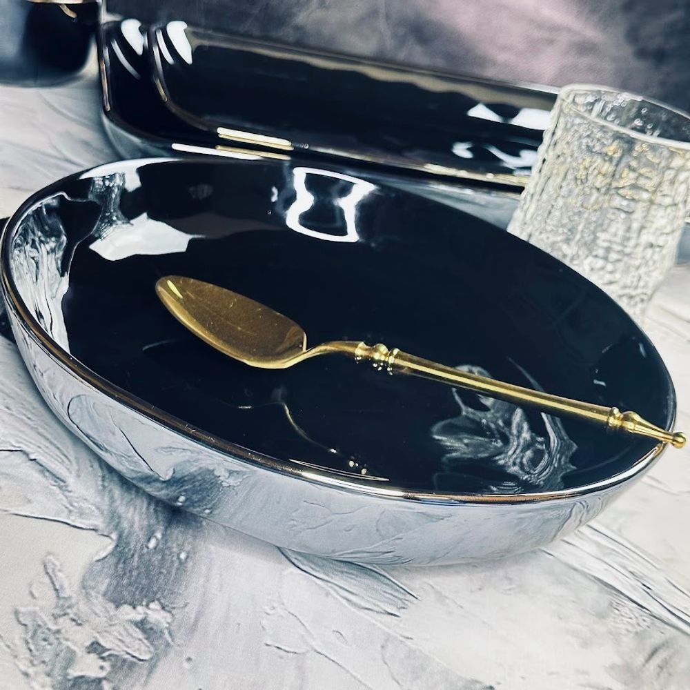 Lenardi 102-122 Салатник 23см STORM в под.уп.(х18)Фарфор