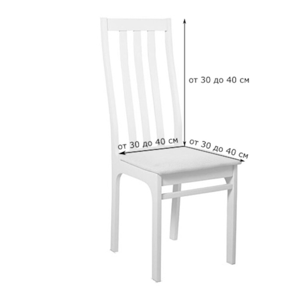 Чехол на стул без оборки Велсофт, цвет Какао