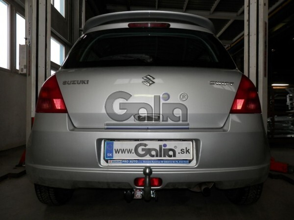 Фаркоп оцинкованный Galia S078A для Suzuki Swift хетчбек 3/5 дверей 2005-2009, кроме 4WD / Opel Agila B 2008-(паспорт и сертификат в комплекте)(без электрики)