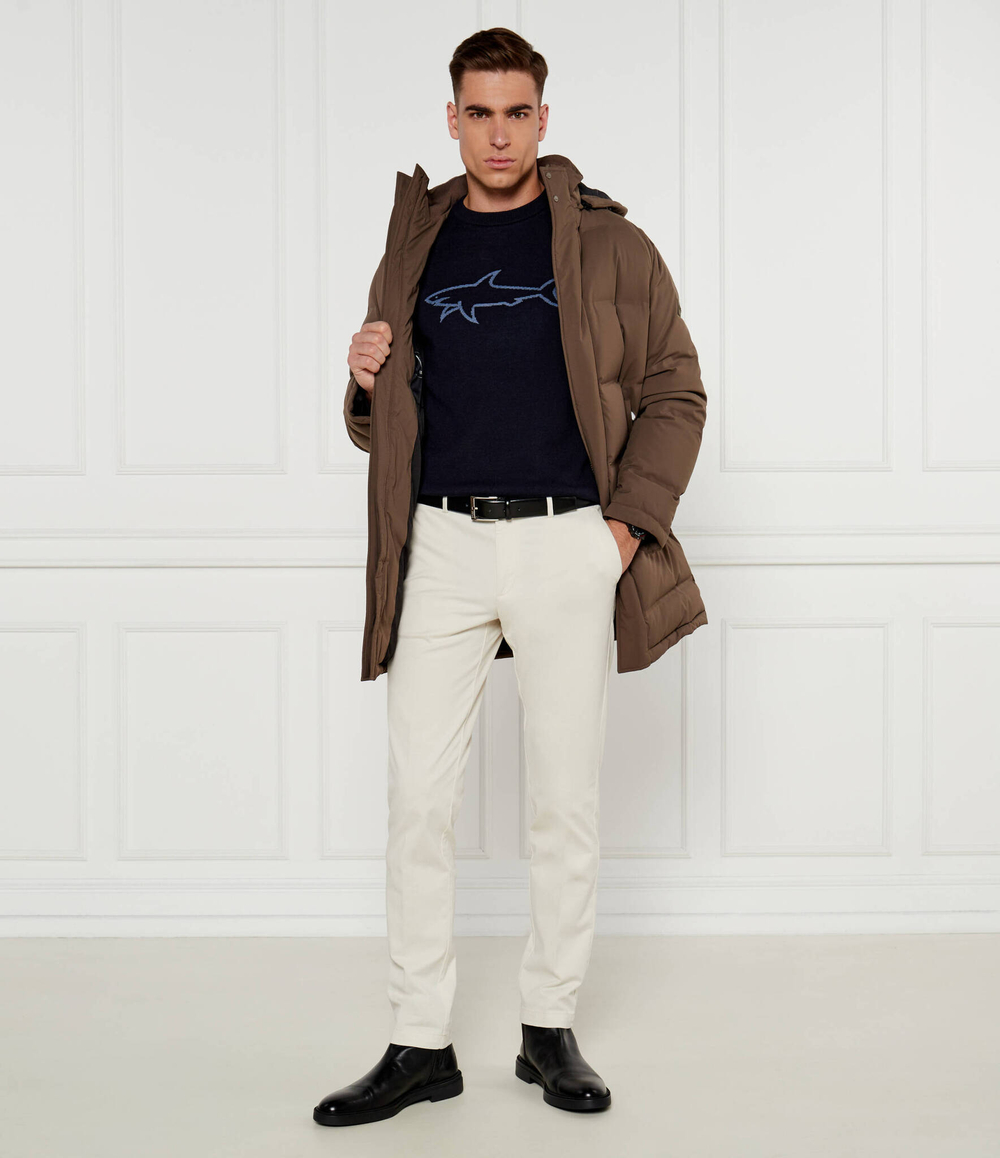 Шерстяной свитер Paul&Shark - темно-синий(14311028)