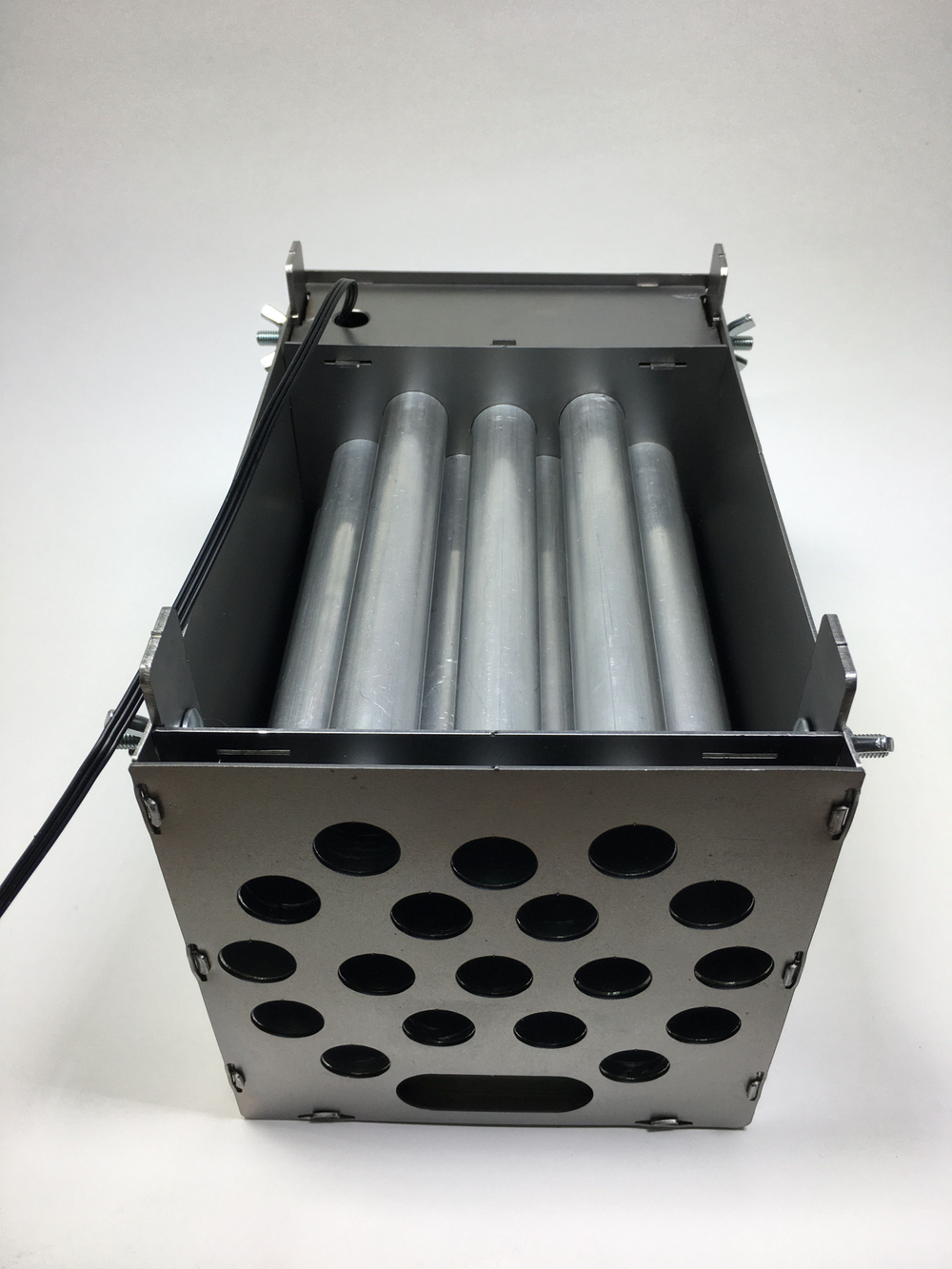 Теплообменник "Угорь" с вентилятором в помещение/палатку