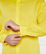 Льняная рубашка POLO RALPH LAUREN - желтый(710794141)