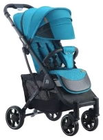 Коляска прогулочная Babalo 2022 Изумруд текстиль на чёрной раме с сумкой