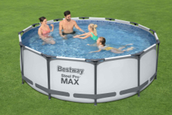 Каркасный бассейн Bestway 366х100 см + фильтр-насос 2006 л/ч, лестница (56418 BW)