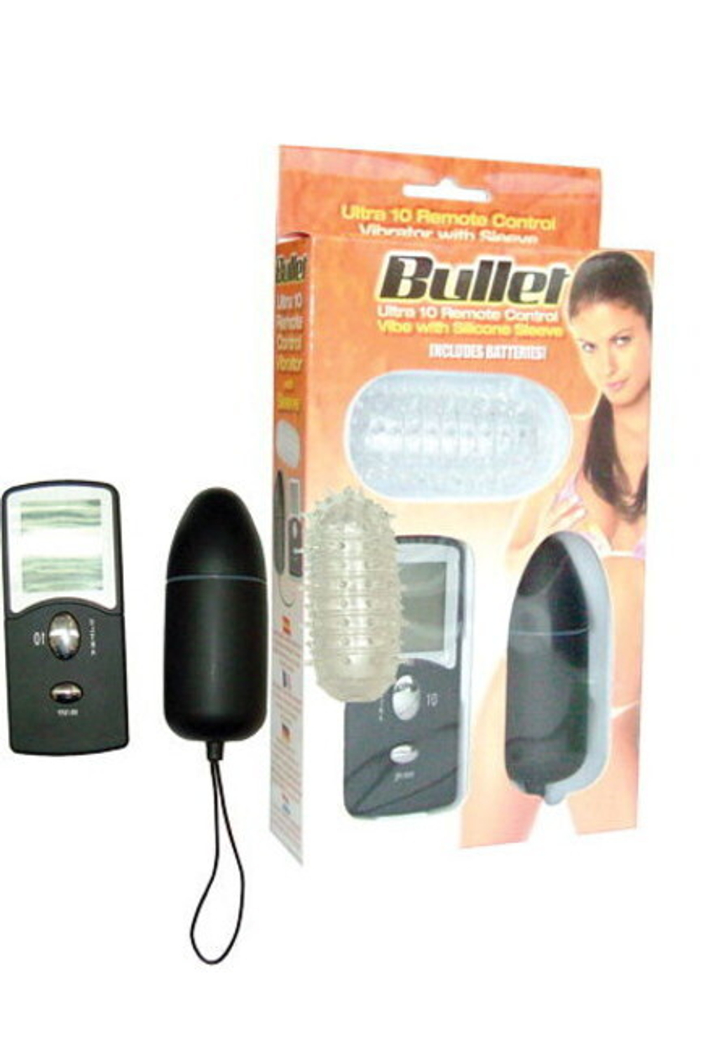 Дистанционное виброяйцо со сменной насадкой Remote Control Bullet (Цвет: черный)