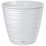 Горшок для цветов Saffron 1,5 л с поддоном (белый)
