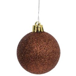 GAEM Набор из 6шт Украшение новогоднее "Шар", D 6 см, L11,5 W6 H17,5 см