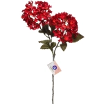 Искусственные цветы «FLOWERS MAGIC» 65см Гортензии 2 цветка красные