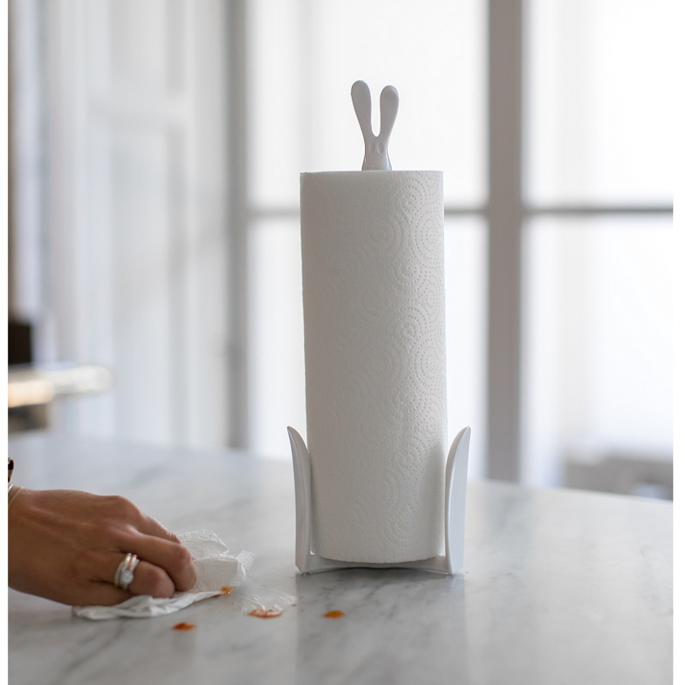 Держатель для бумажных полотенец Кролик Роджер, белый
